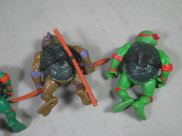 4 Vtg Original 1988 Playmates TMNT Teenage Mutant Ninja Turtle Action Figure Lot 4