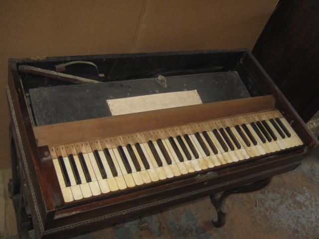 Antique 1800s Charles Austin Melodeon Foot Pump Reed Organ Concord New Hampshire 3