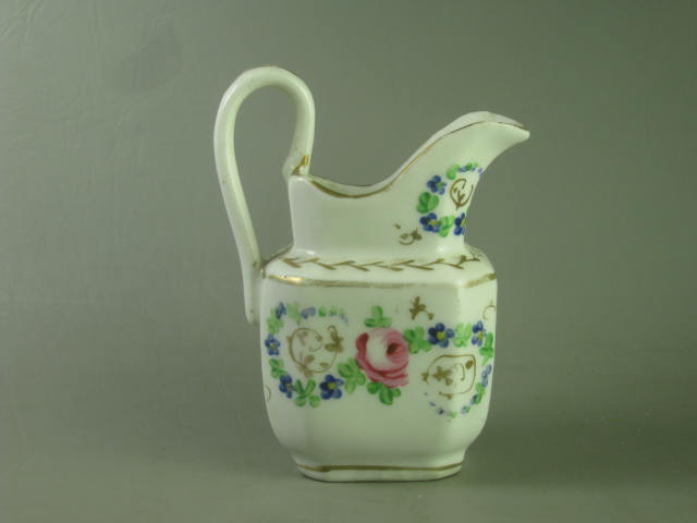 Antique Early 1800s Tucker Hulme Hemphill American Porcelain Creamer Pitcher NR!