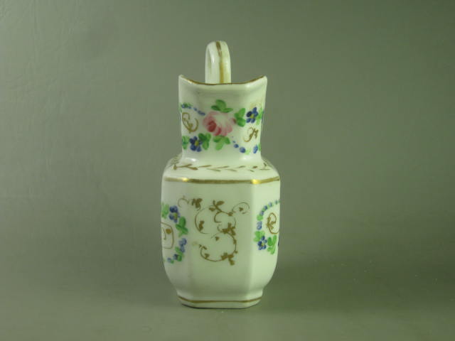 Antique Early 1800s Tucker Hulme Hemphill American Porcelain Creamer Pitcher NR! 2