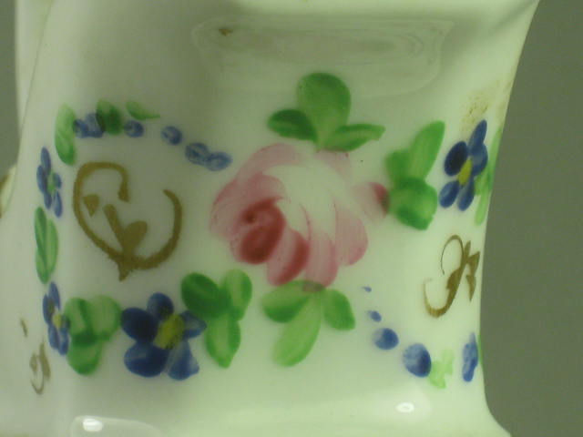 Antique Early 1800s Tucker Hulme Hemphill American Porcelain Creamer Pitcher NR! 3