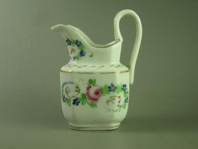 Antique Early 1800s Tucker Hulme Hemphill American Porcelain Creamer Pitcher NR! 4