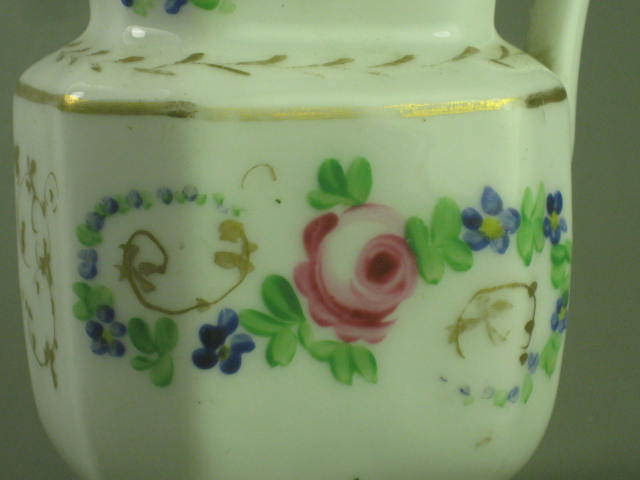 Antique Early 1800s Tucker Hulme Hemphill American Porcelain Creamer Pitcher NR! 5
