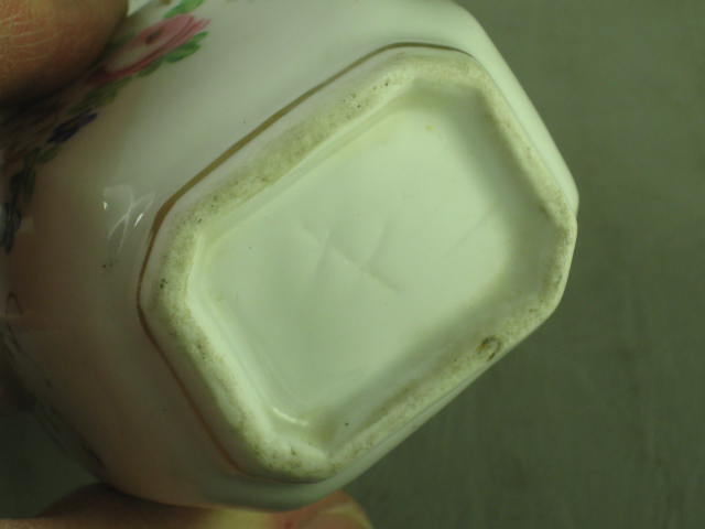 Antique Early 1800s Tucker Hulme Hemphill American Porcelain Creamer Pitcher NR! 9