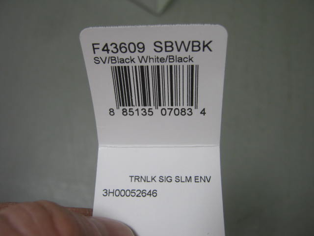 Coach F43609 Turnlock Signature Slim Envelope Wallet Clutch White/Black SBWBK NR 5
