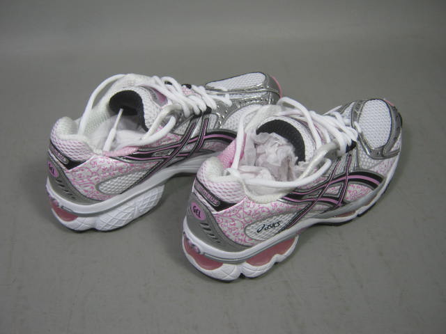 Womens New Asics Gel-Nimbus 10 White/Onyx/Petal Pink Running Shoe US 8 EURO 39.5 3