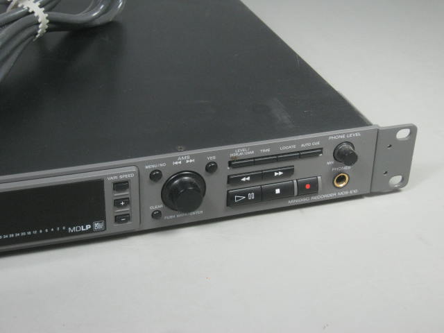 Sony MDS-E10 Professional Rackmount Minidisc MD MDLP Recorder Player Deck Works! 4