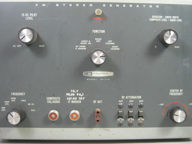 Heathkit IG-112 Stereo FM Signal Generator For FM Alignment Audio Equipment NR! 2