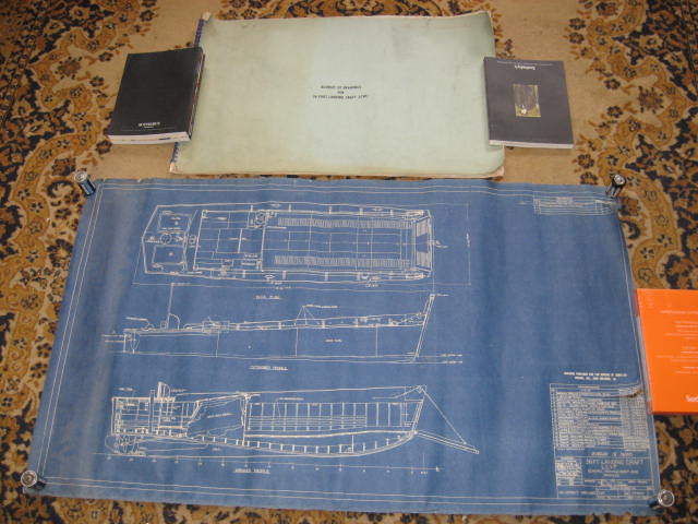 1952 LCVP US Navy Military Landing Craft Plans Drawings