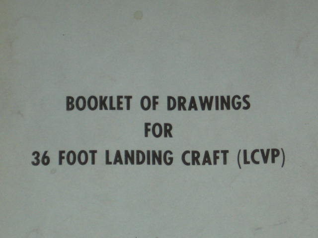 1952 LCVP US Navy Military Landing Craft Plans Drawings 3