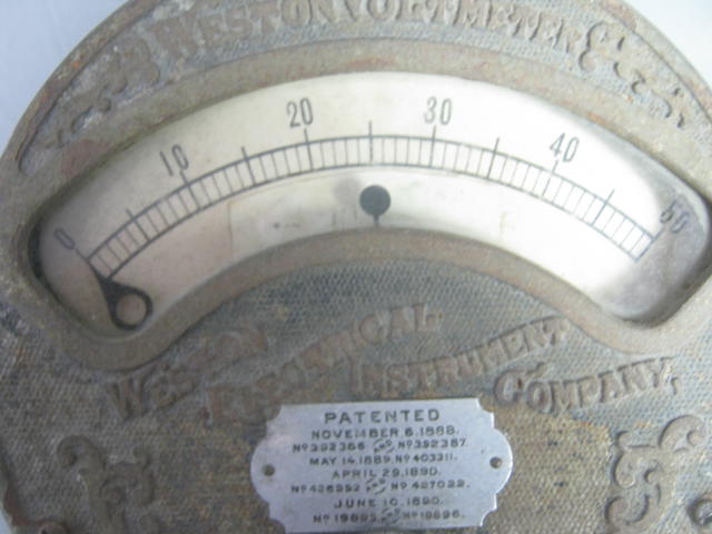 VTG Antique Weston Voltmeter 1800