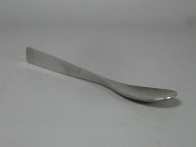 8 Vtg 1959 Johan Hagen Sival Unique Stainless Teaspoon Spoon Set Danish Flatware 5
