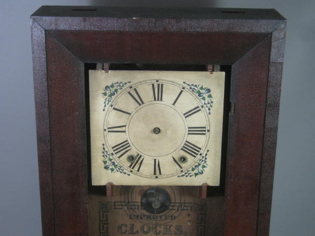 Antique 1812-23 Chauncey Chauncy Boardman Shelf Mantle Wall Clock Wooden Works 1