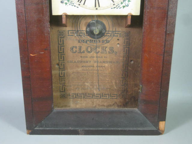 Antique 1812-23 Chauncey Chauncy Boardman Shelf Mantle Wall Clock Wooden Works 3