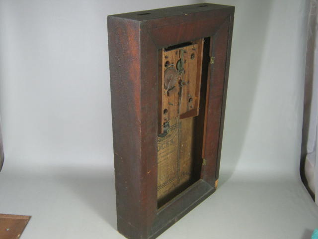 Antique 1812-23 Chauncey Chauncy Boardman Shelf Mantle Wall Clock Wooden Works 12