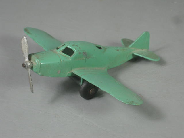 5 Vtg Tootsietoy Metal Airplanes Beechcraft Bonanza Piper Cub P-38 + Navion NR! 5