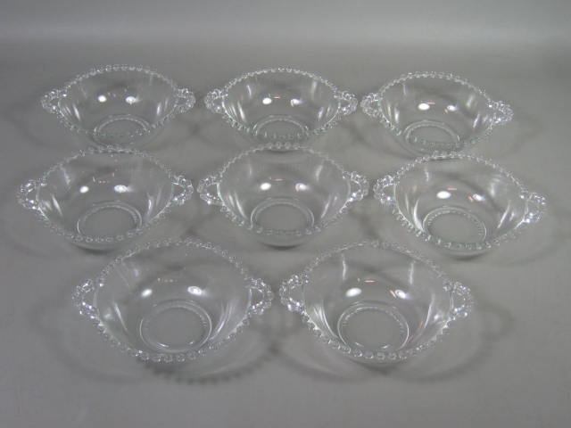 8 Vintage Imperial Glass Co Candlewick 5.5" Cream Soup Cereal Dessert Bowl Set
