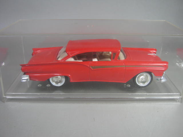 2 AMT Ford Fairlane 500 1957 Promo Car Birmingham Mich Friction 1966 GT/A White 1