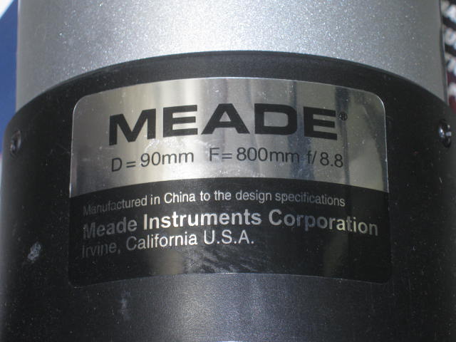 Meade DS-2090 AT-TC Refracting Telescope + AutoStar 497 Control Eyepieces Tripod 4