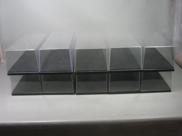 Lot of 10 Ertl Plastic Protective Display Cases for 1/18 Scale Diecast Models NR 1