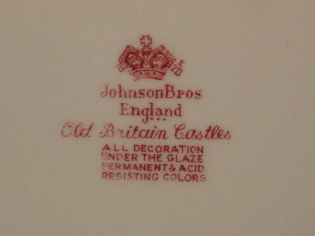10 Johnson Bros Old Britain Castles Dinner Plates Set 4