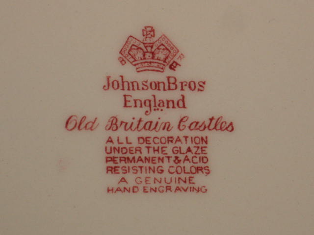 10 Johnson Bros Old Britain Castles Dinner Plates Set 6