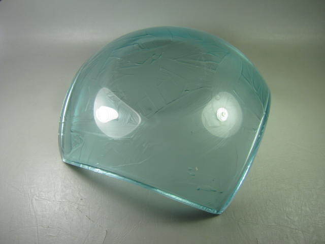 Stephen Schlanser Square Art Glass Platter Fruit Bowl W/ Brush Stroke Pattern NR 7