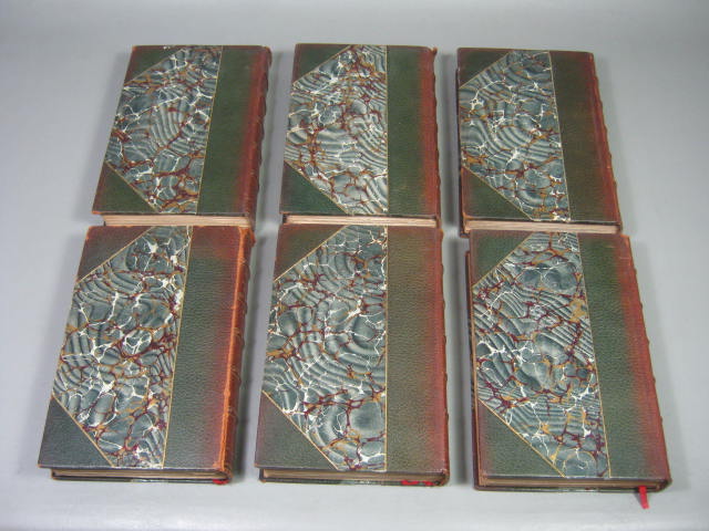 12 The Works Of Edmund Burke 1901 Beaconsfield Edition #41/1000 Leather Marbled 7