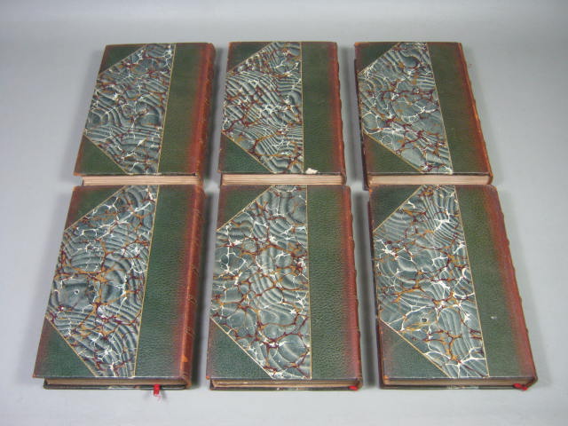 12 The Works Of Edmund Burke 1901 Beaconsfield Edition #41/1000 Leather Marbled 9