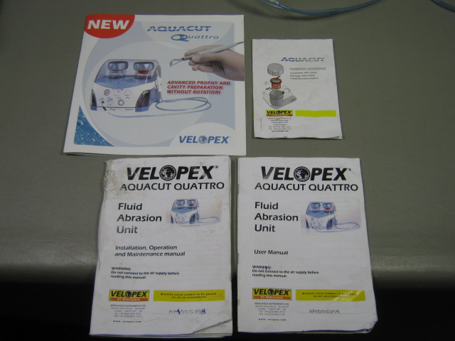 Velopex Aquacut Quattro Advanced Prophy Dental Cavity Fluid Air Abrasion System+ 13