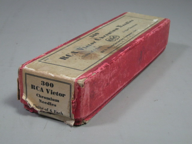 180+/- NOS Vtg RCA Victor Chromium Phonograph Record Player Needles Original Box 8