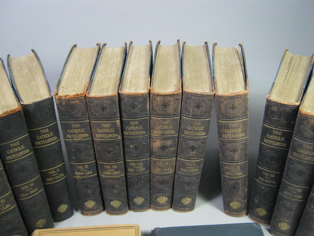 1913 The Catholic Encyclopedia Complete 15 Vol Set Index Supplements Illustrated 2