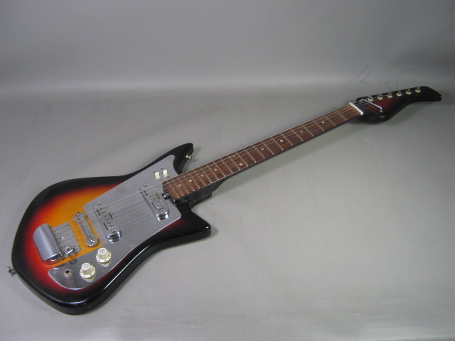 Vintage Electric Guitar Made In Japan Sunburst 1960/70s Rare Single Coil Teisco