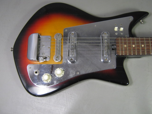 Vintage Electric Guitar Made In Japan Sunburst 1960/70s Rare Single Coil Teisco 3