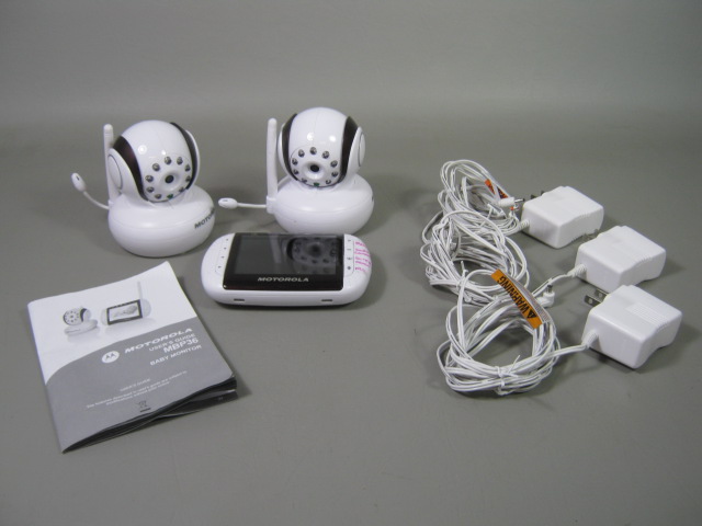 Motorola MBP36 Baby Monitor 2 Cameras 3.5" Screen Video Remote Wireless Security 6