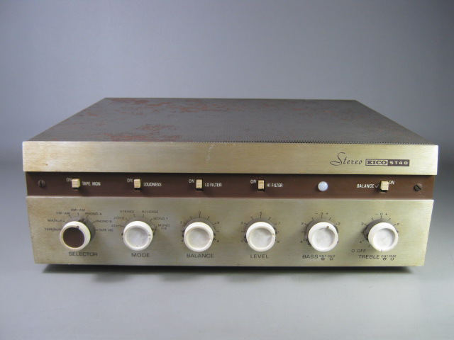 1963 Vintage Eico ST40 Stereo Tube Amplifier Original Parts Audio Equipment NR!