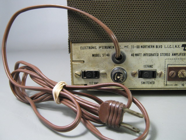 1963 Vintage Eico ST40 Stereo Tube Amplifier Original Parts Audio Equipment NR! 6