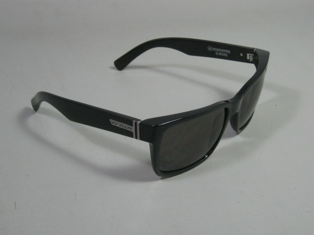 New Von Zipper Elmore Meloptics VP Polarized Sunglasses Black Gloss SMPFJELM-BMP 1