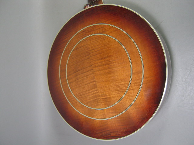 Highland Banjo 5 String Maple Japanese Ornate Neck W/ Resonator Hard Shell Case 5