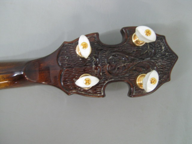 Highland Banjo 5 String Maple Japanese Ornate Neck W/ Resonator Hard Shell Case 7