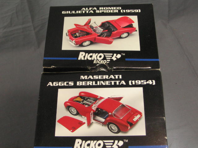 Ricko Alfa Romeo Spider Maserati Berlinetta Diecast Car 9