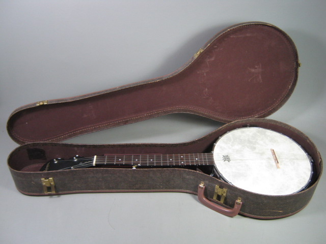Johnson JB-060 5 String Open Back Banjo A Scale Short Neck Hardshell Case No Res