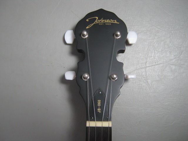 Johnson JB-060 5 String Open Back Banjo A Scale Short Neck Hardshell Case No Res 2