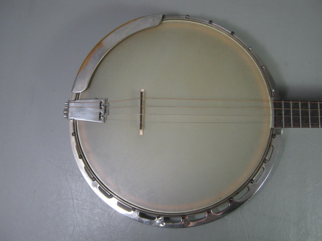 Bruno Glee Club 4 String Tenor Jazz Banjo Open Back New York Hard Shell Case NR! 4