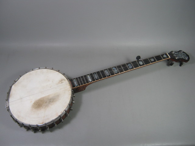 Vega Style N 5 String Banjo Open Back Little Wonder Tone Ring Hard Case No Res! 1