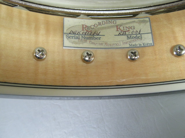 Vtg Recording King 5 String Banjo RB-036 Whyte Ladie Tone Rim HSC MOP Neck NR! 10