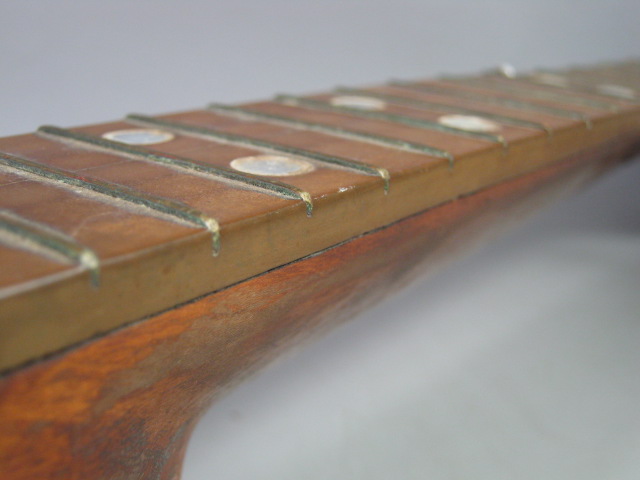 Vintage Antique 5 String Piccolo Scale Banjo Amrawco Calf Head Iron Cross Peg NR 13