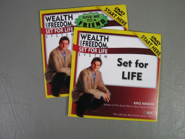 Kris Krohn REIC Wealth & Freedom Set For Life System Real Estate Investing DVDs 7