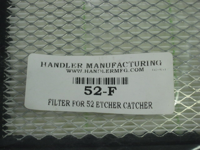 Handler Sand Etcher Catcher Model 52CSU Dental Dust Catching Cabinet W/ Suction 10