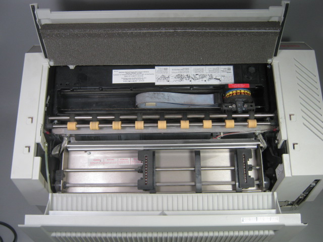 Genicom 3840 E Wide Carriage High Speed Serial Dot Matrix Impact Printer +Ribbon 8
